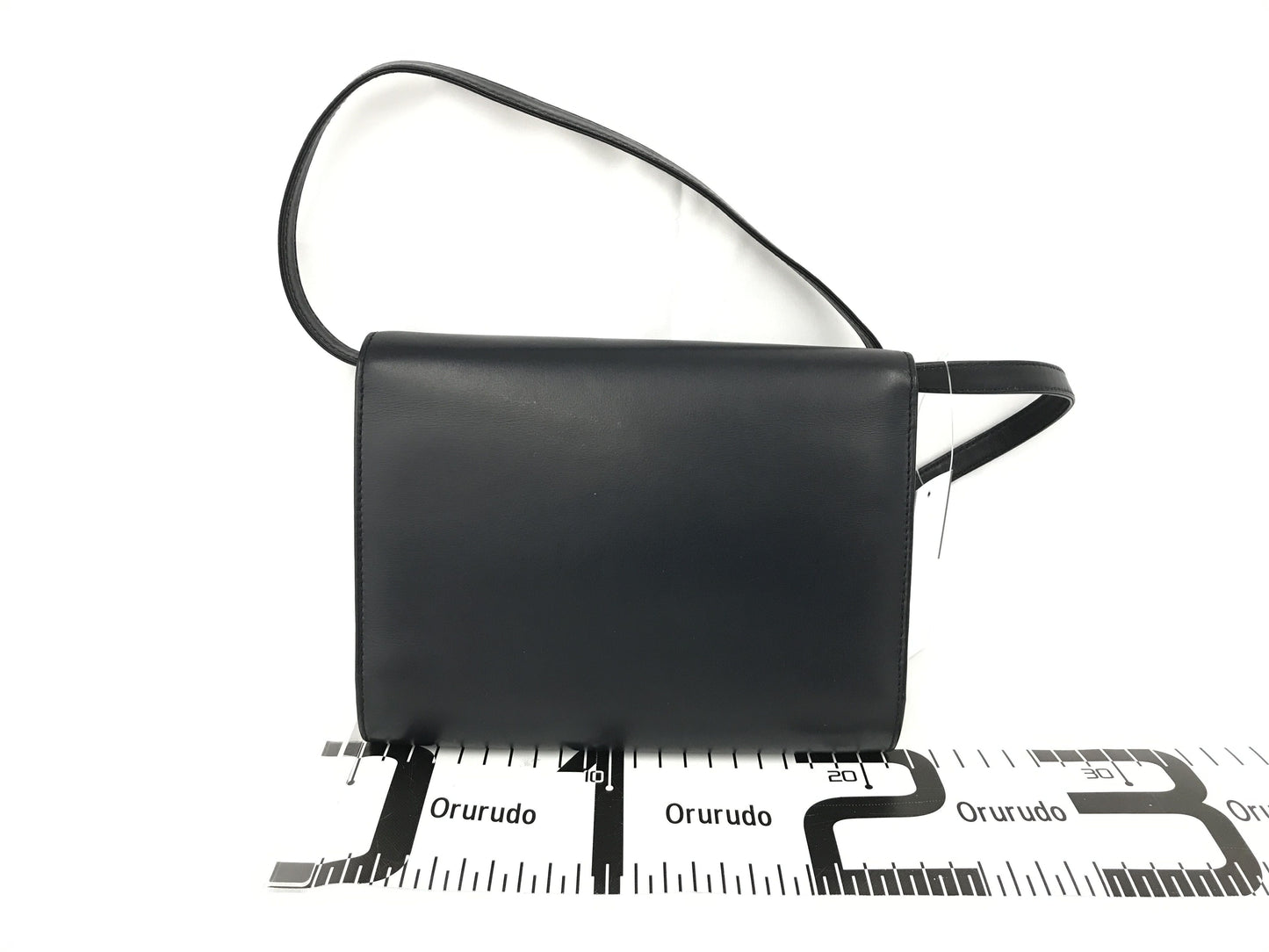 GUCCI VINTAGE 100% Authentic Genuine Leather Clutch / Cross Body Two Way Bag, Late 70's - Early 80's, Black, Good Condition