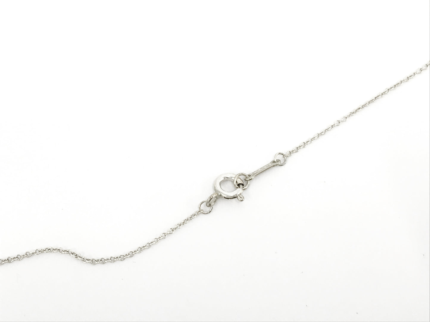 TIFFANY & Co. VINTAGE 100% Authentic Genuine Paloma Picasso Loving Heart Necklace, 925 Silver, 1990's, Great Condition