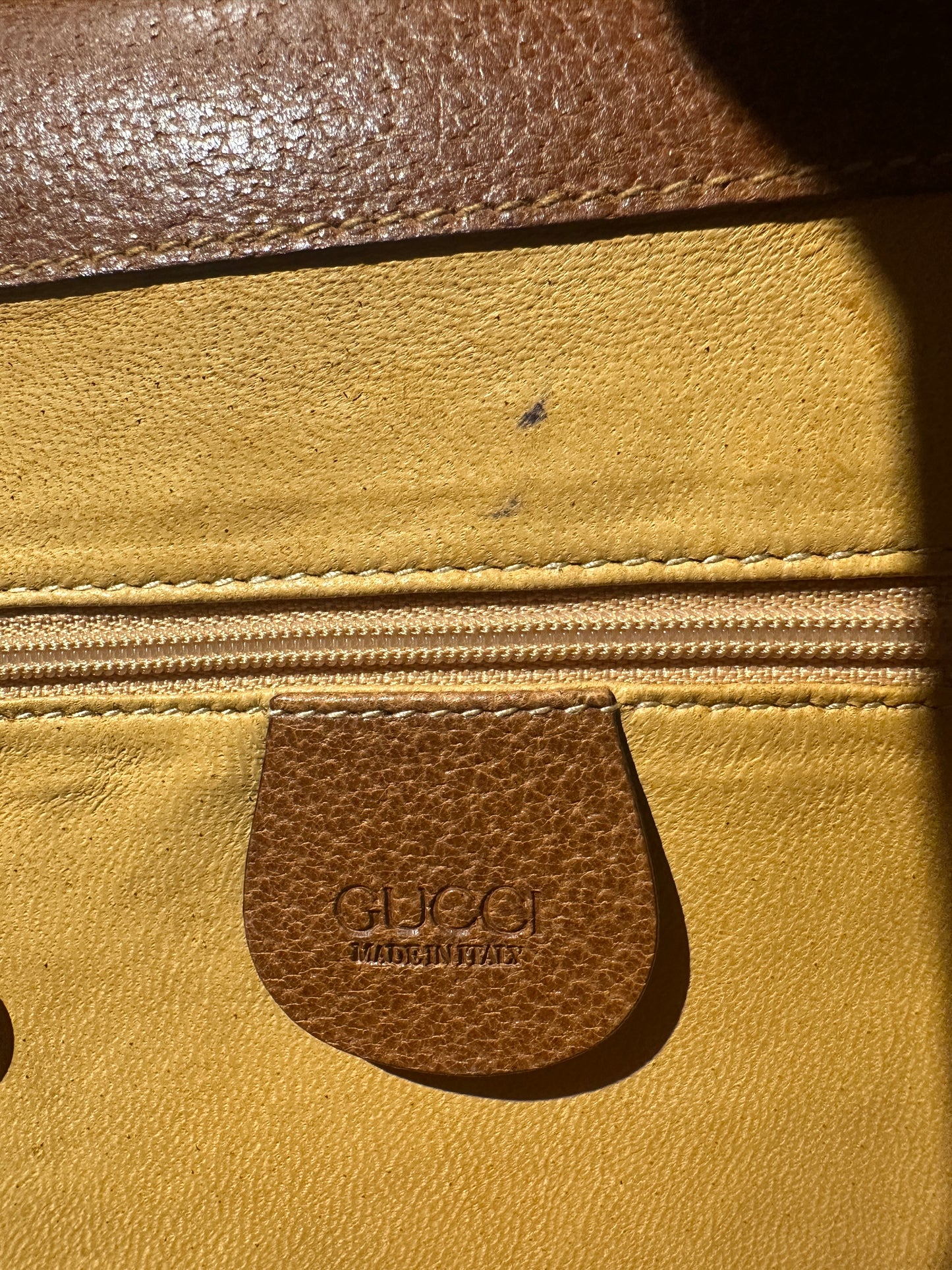 GUCCI VINTAGE 100% Authentic Genuine Top Handle Handbag with Shoulder Strap, 1999's, Good Condition