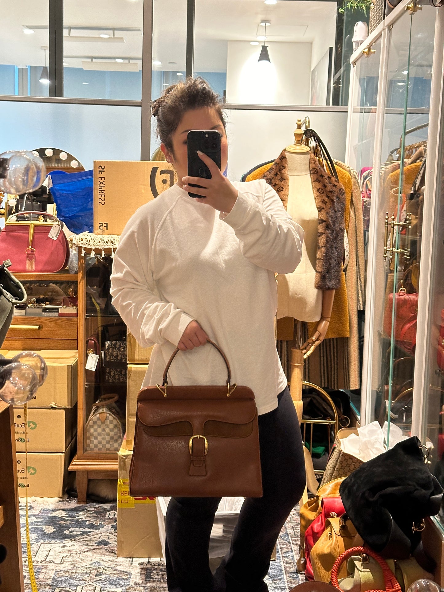 GUCCI VINTAGE 100% Authentic Genuine Top Handle Handbag with Shoulder Strap, 1999's, Good Condition