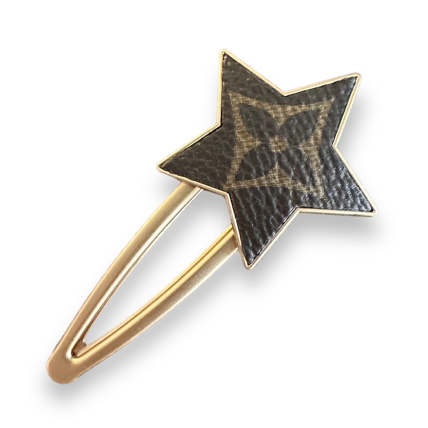 The Perfect gift for LV fan! Hair Clip Made with 100% Authentic Repurposed Vintage LOUIS VUITTON Monogram Canvas