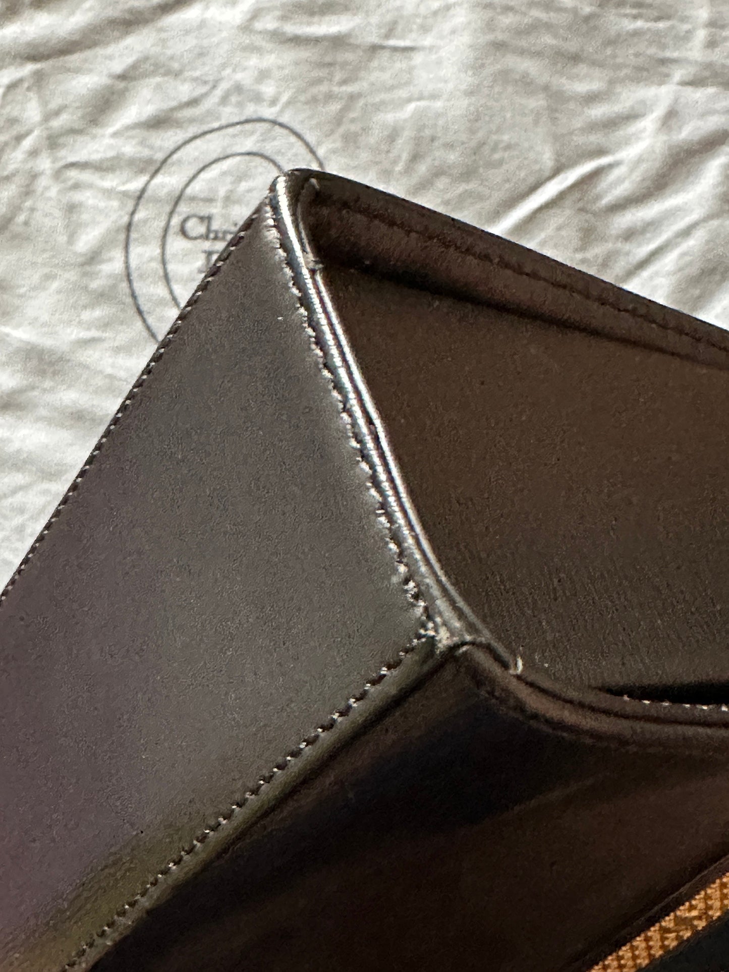 CHRISTIAN DIOR VINTAGE 100% Authentic Genuine Leather Crossbody Bag, Black, 2000's, Great Condition, Rare