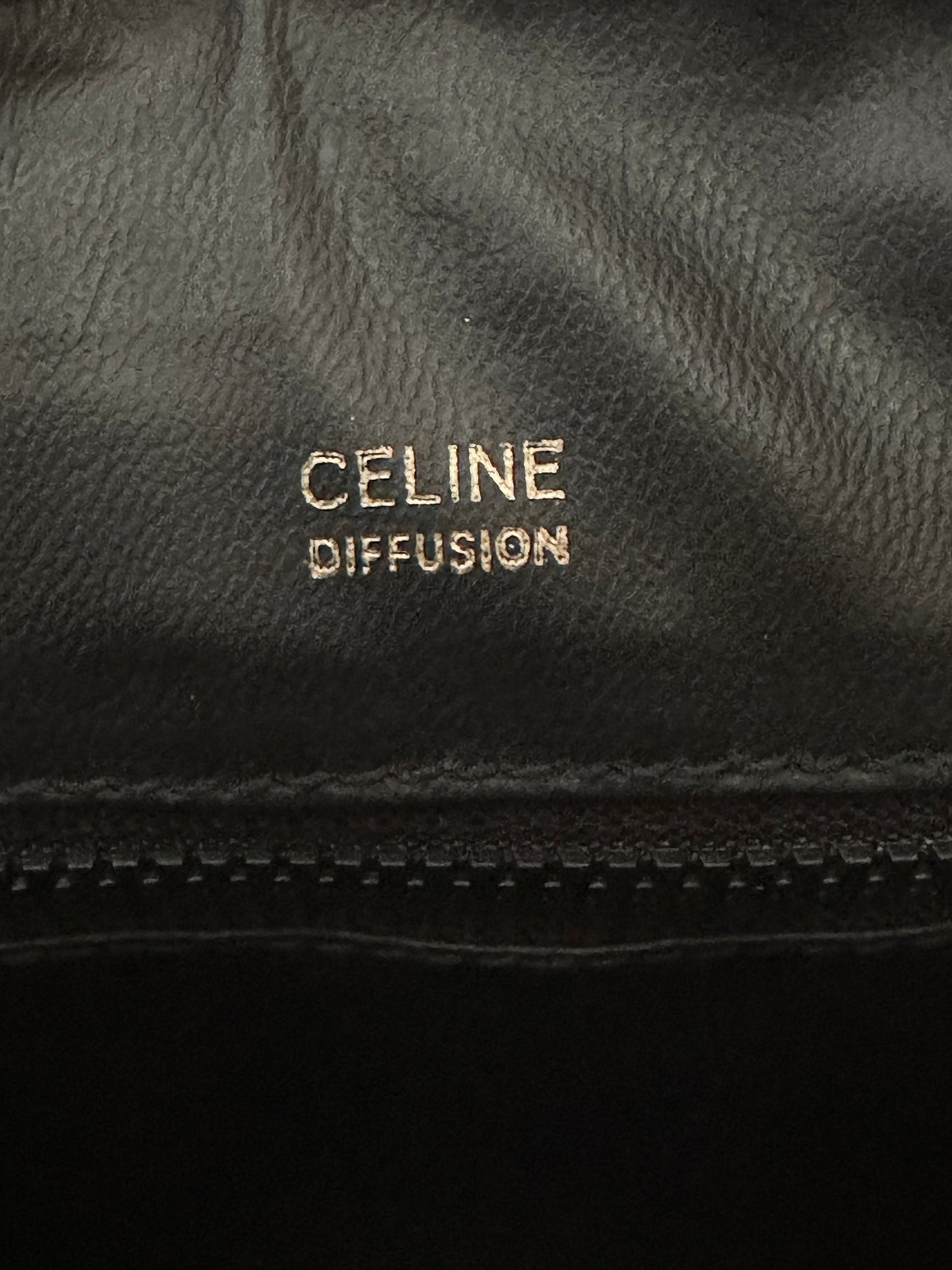 CELINE VINTAGE 100% Authentic Genuine Velvety Canvas (Suede-like) Monogram Cross-body Bag, Dark Red, 1990's, Great Condition