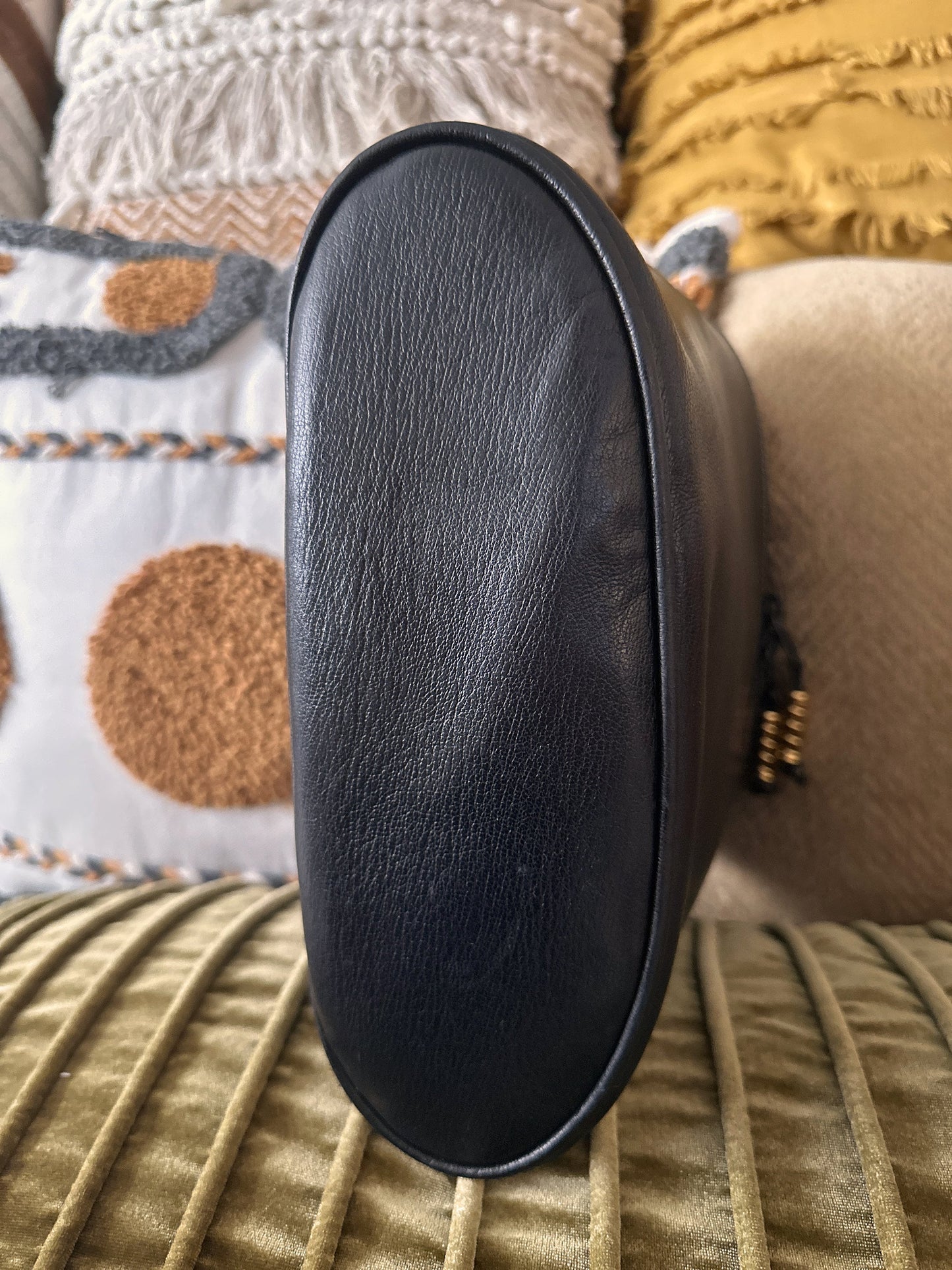 LOEWE VINTAGE 100% Authentic Genuine Top Handle Iconic Velazquez Vanity Bag, Brown / Black, 1990's, Great Condition, Rare