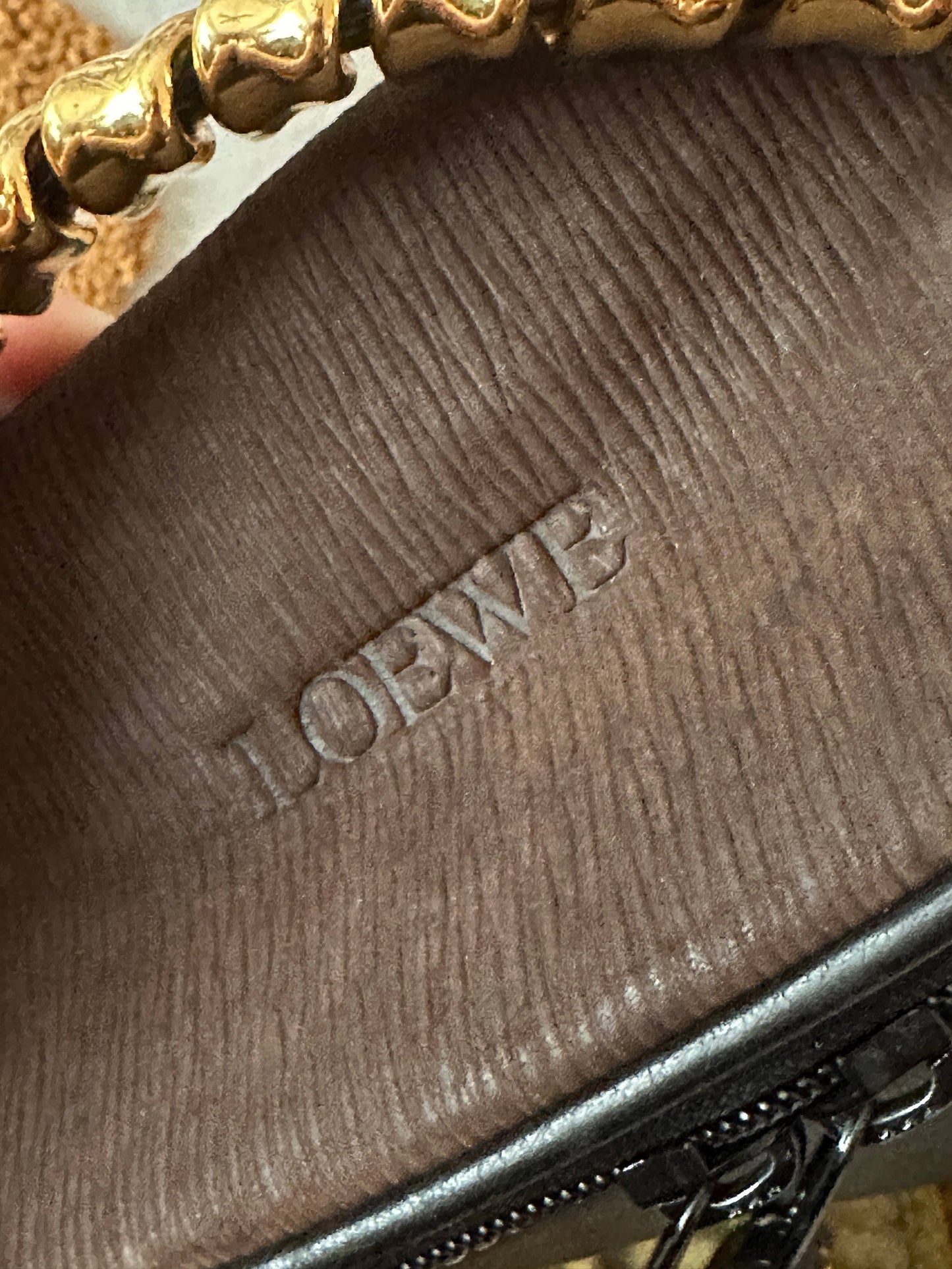 LOEWE VINTAGE 100% Authentic Genuine Top Handle Iconic Velazquez Vanity Bag, Brown / Black, 1990's, Great Condition, Rare