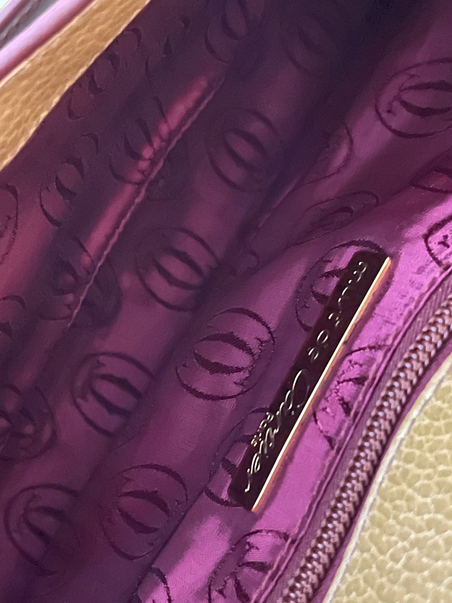 CARTIER VINTAGE 100% Authentic Genuine, Must de Cartier Leather Clutch Bag, Mustard Yellow, 1990's, Great Condition, Grade AB