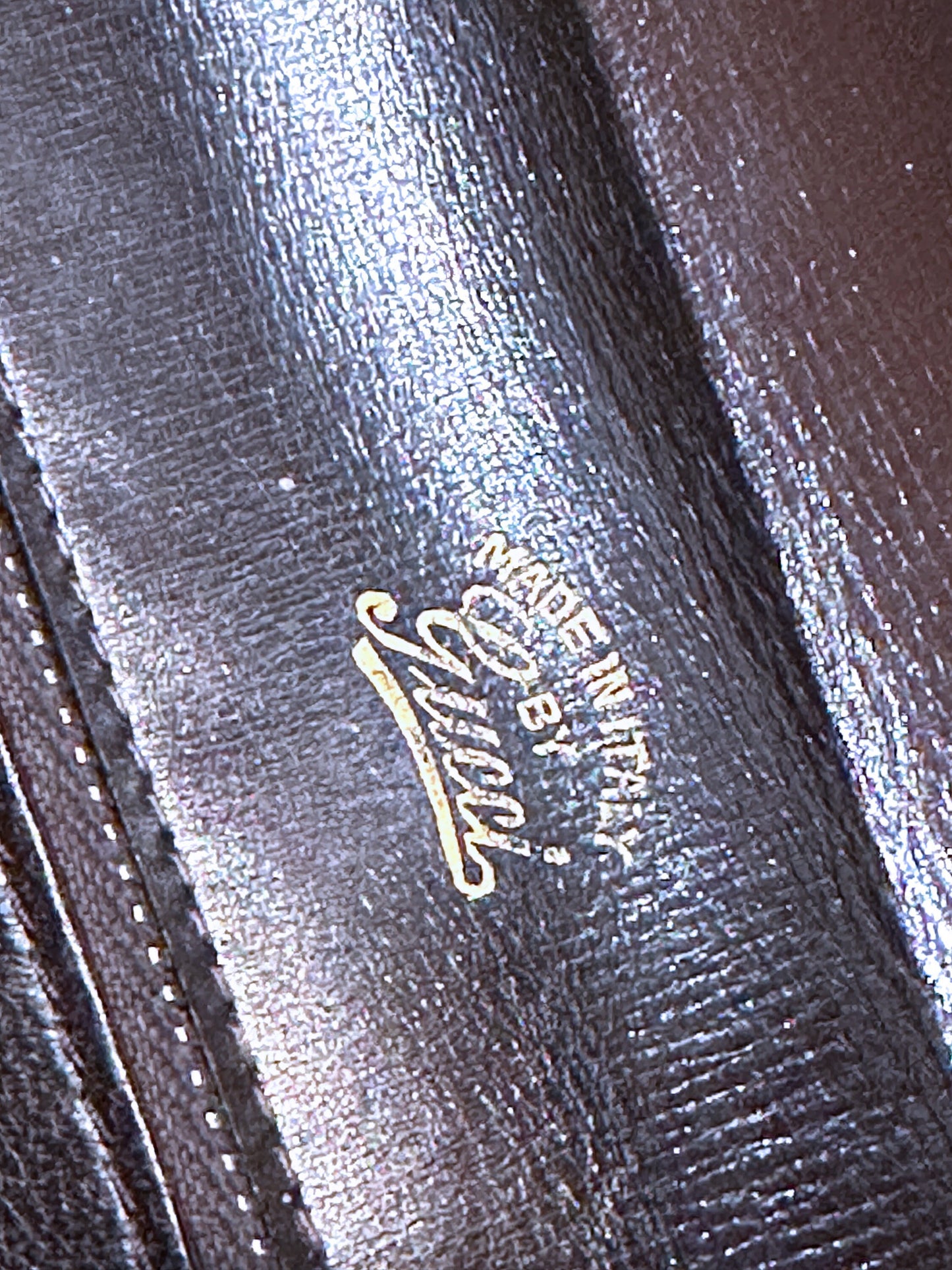 GUCCI VINTAGE 100% Authentic Genuine Leather Clutch / Cross Body Two Way Bag, Late 70's - Early 80's, Dark Brown, Good Condition