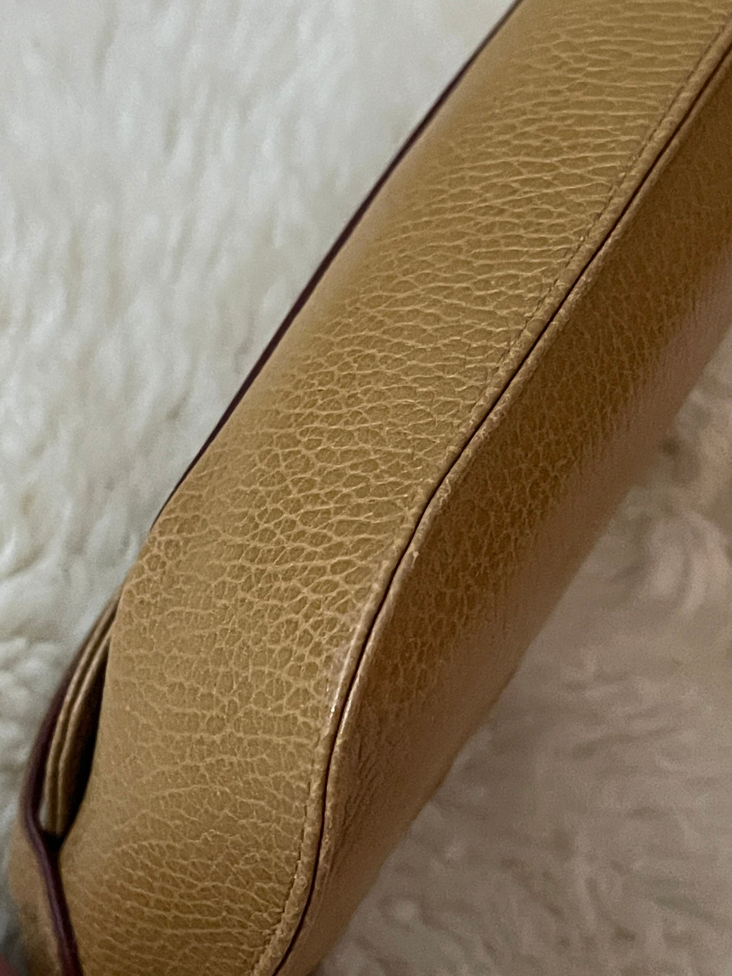 CARTIER VINTAGE 100% Authentic Genuine, Must de Cartier Leather Clutch Bag, Mustard Yellow, 1990's, Great Condition, Grade AB