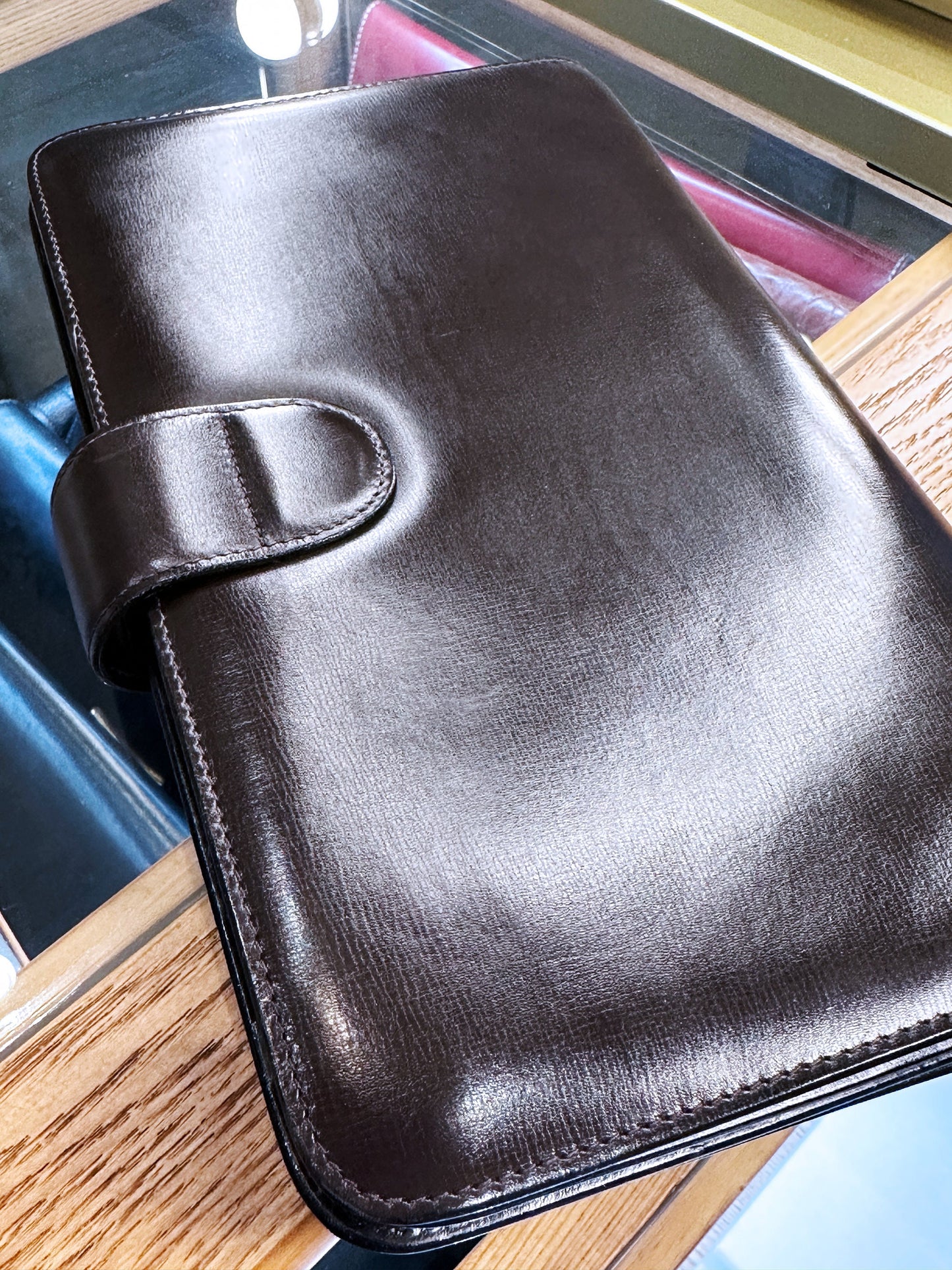 GUCCI VINTAGE 100% Authentic Genuine Leather Clutch / Cross Body Two Way Bag, Late 70's - Early 80's, Dark Brown, Good Condition
