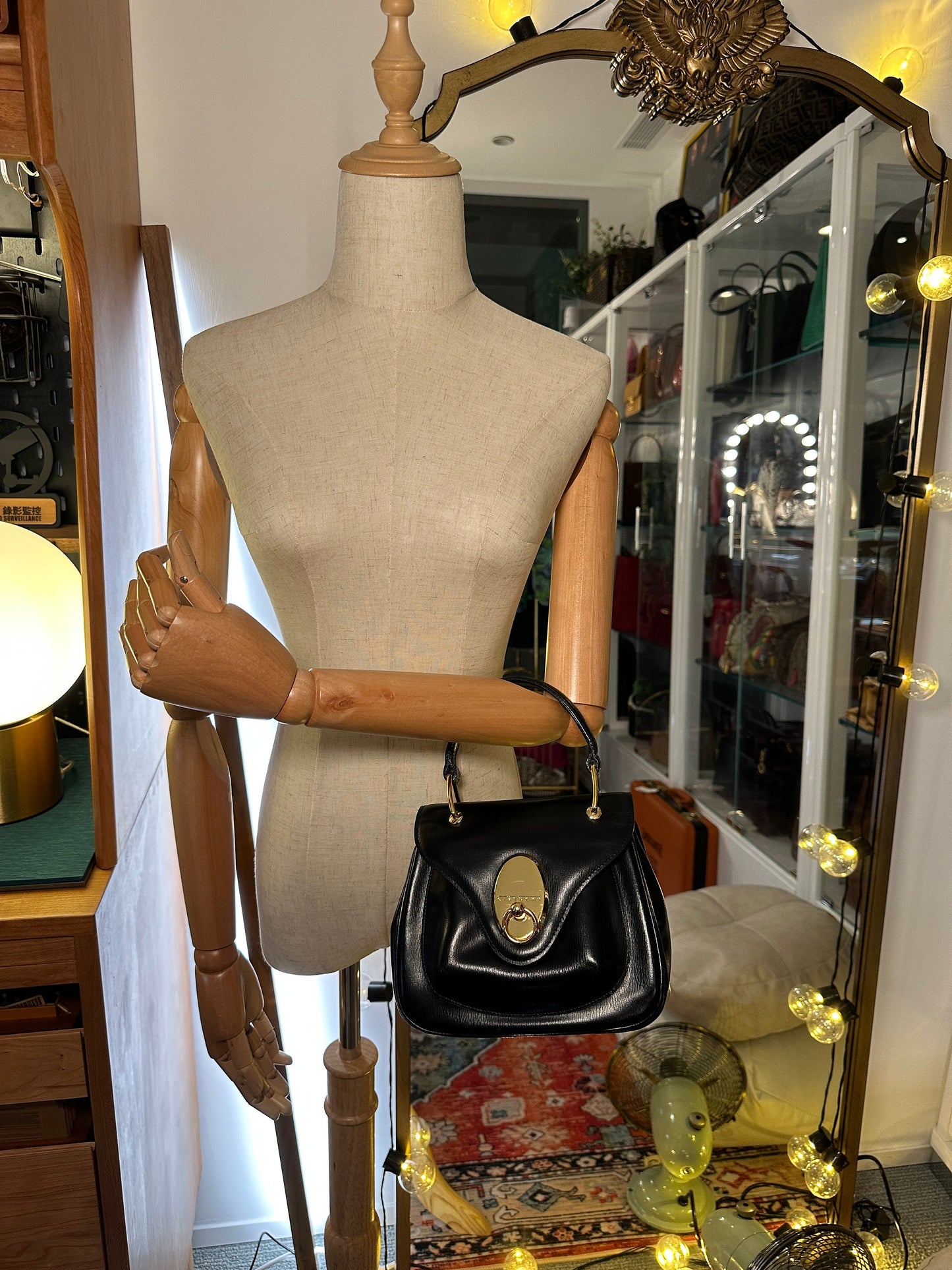 GIVENCHY VINTAGE 100% Authentic GenuineTop Handle Bag, Black, Late 1990's, Great Condition