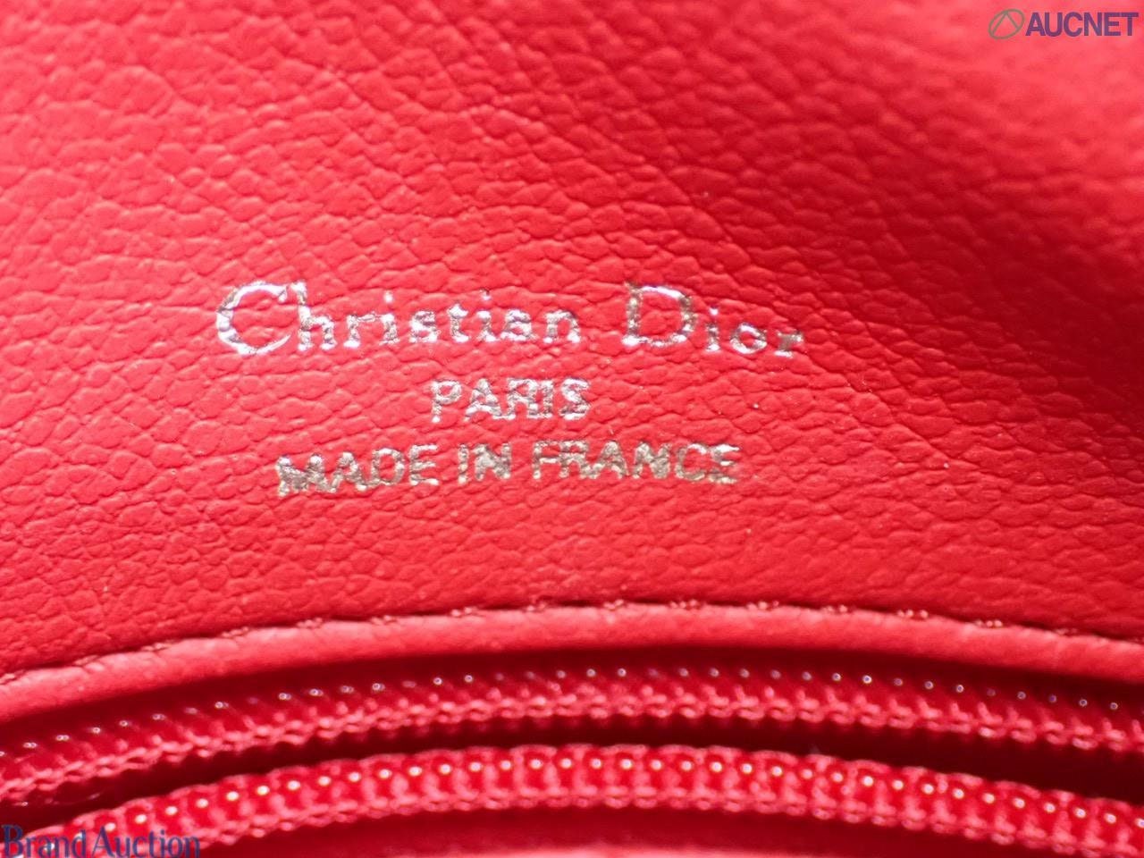 CHRISTIAN DIOR VINTAGE 100% Authentic Genuine Leather Double Straps Shoulder Bag, Red, 1990's, Good Condition