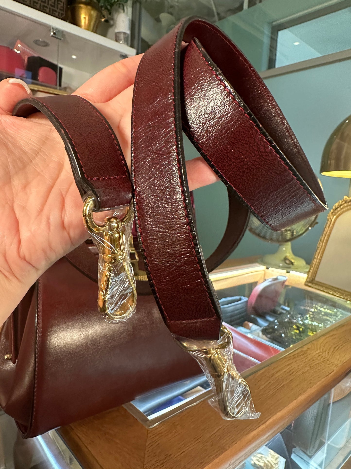 GOLD PFEIL VINTAGE 100% Authentic Genuine Top Handle Doctor Bag, Reddish Brown, 1990's, Great Condition