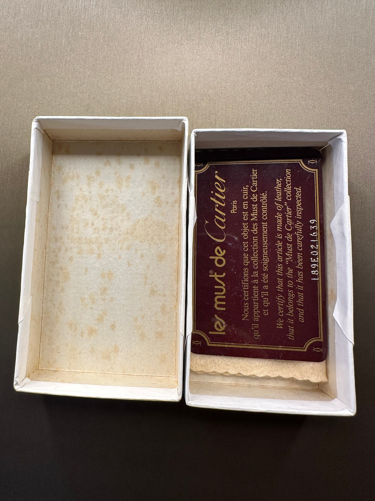 CARTIER VINTAGE, 100% Authentic Genuine Brand New In Box Leather Key Case, Classic Wine Colour, Great Condition