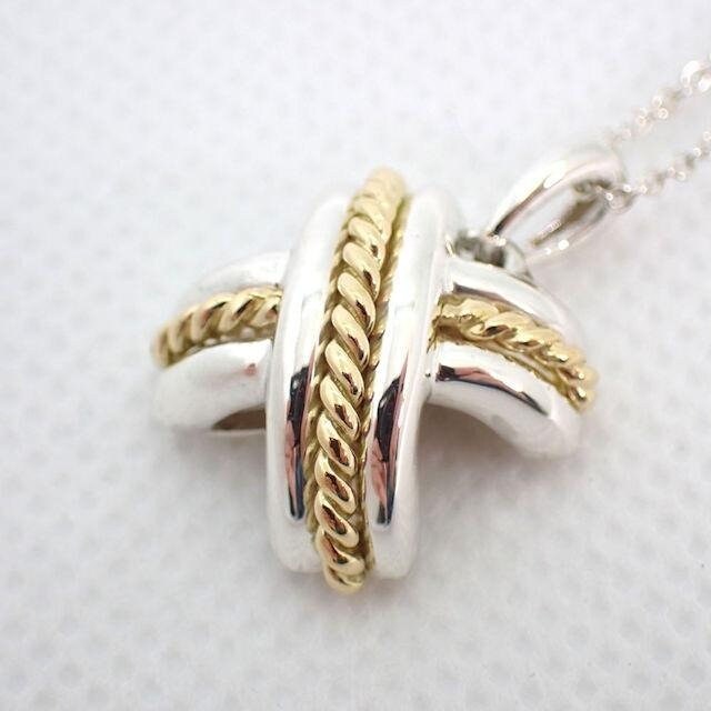TIFFANY VINTAGE 100% Authentic Genuine Cross Necklace, 925 Silver, 1990's, Great Condition