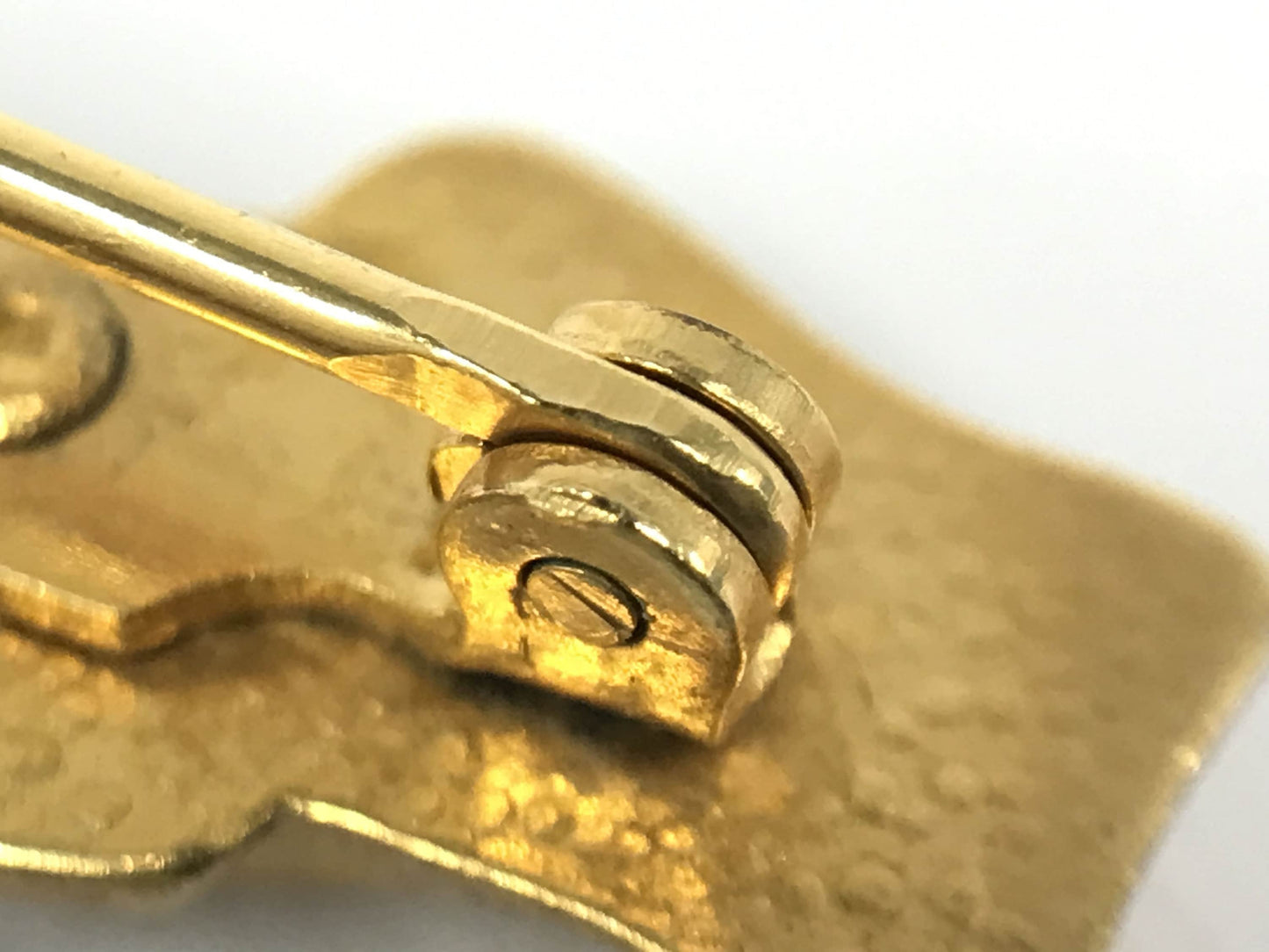 HERMES VINTAGE 100% Authentic Genuine Les Fêtes en Hermès Ice Skates Brooch in Gold, 1990's, Great Condition