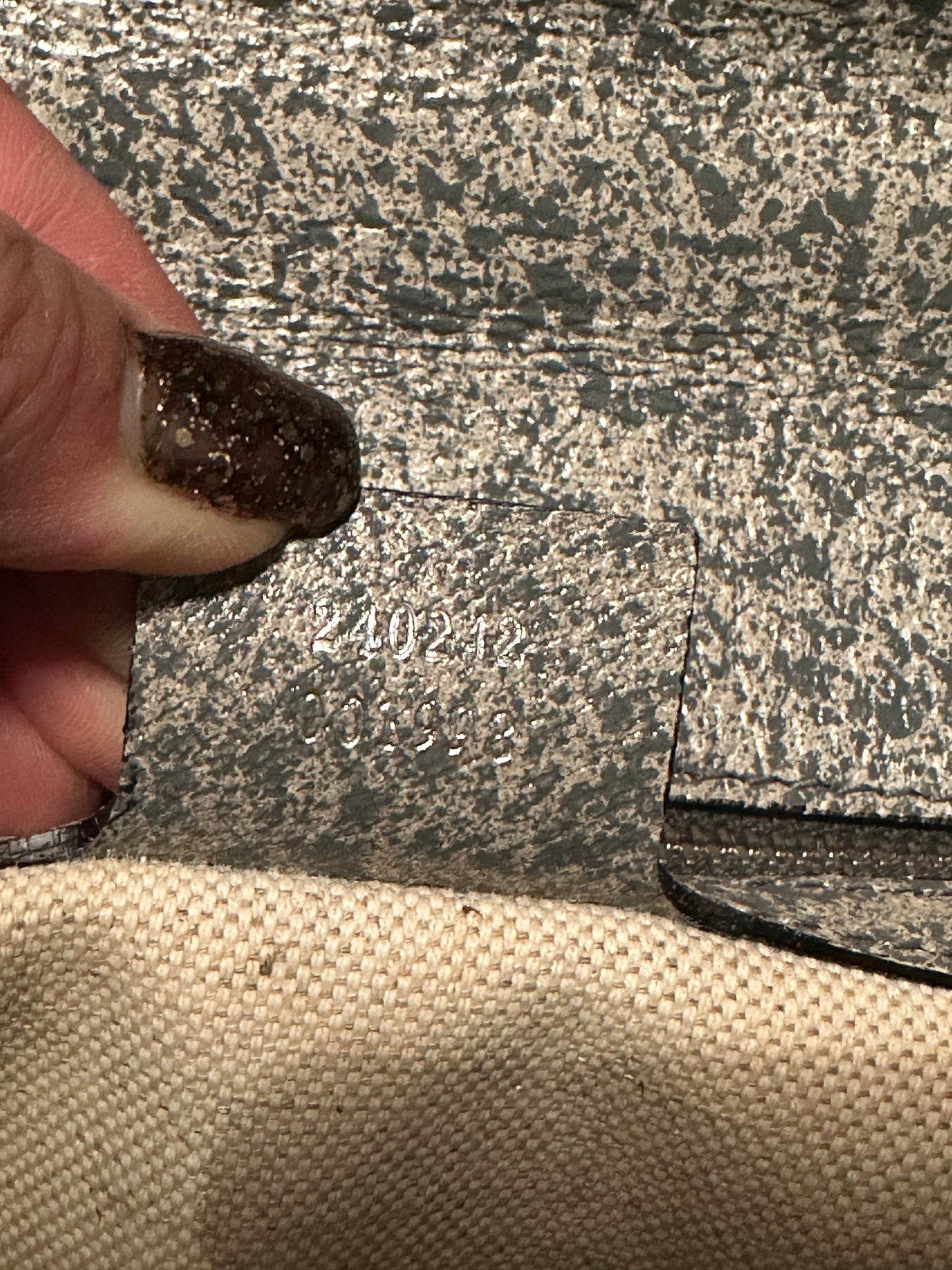 GUCCI VINTAGE 100% Authentic Genuine Iconic 1947 Bamboo Clutch, Speckle Greenish Grey, Good Condition