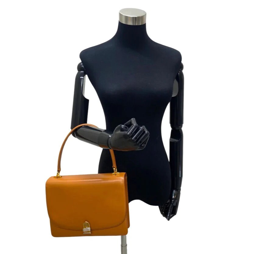 GUCCI VINTAGE 100% Authentic Genuine, Top Handle Handbag, Mustard Yellow, Late 1980's, Great Condition