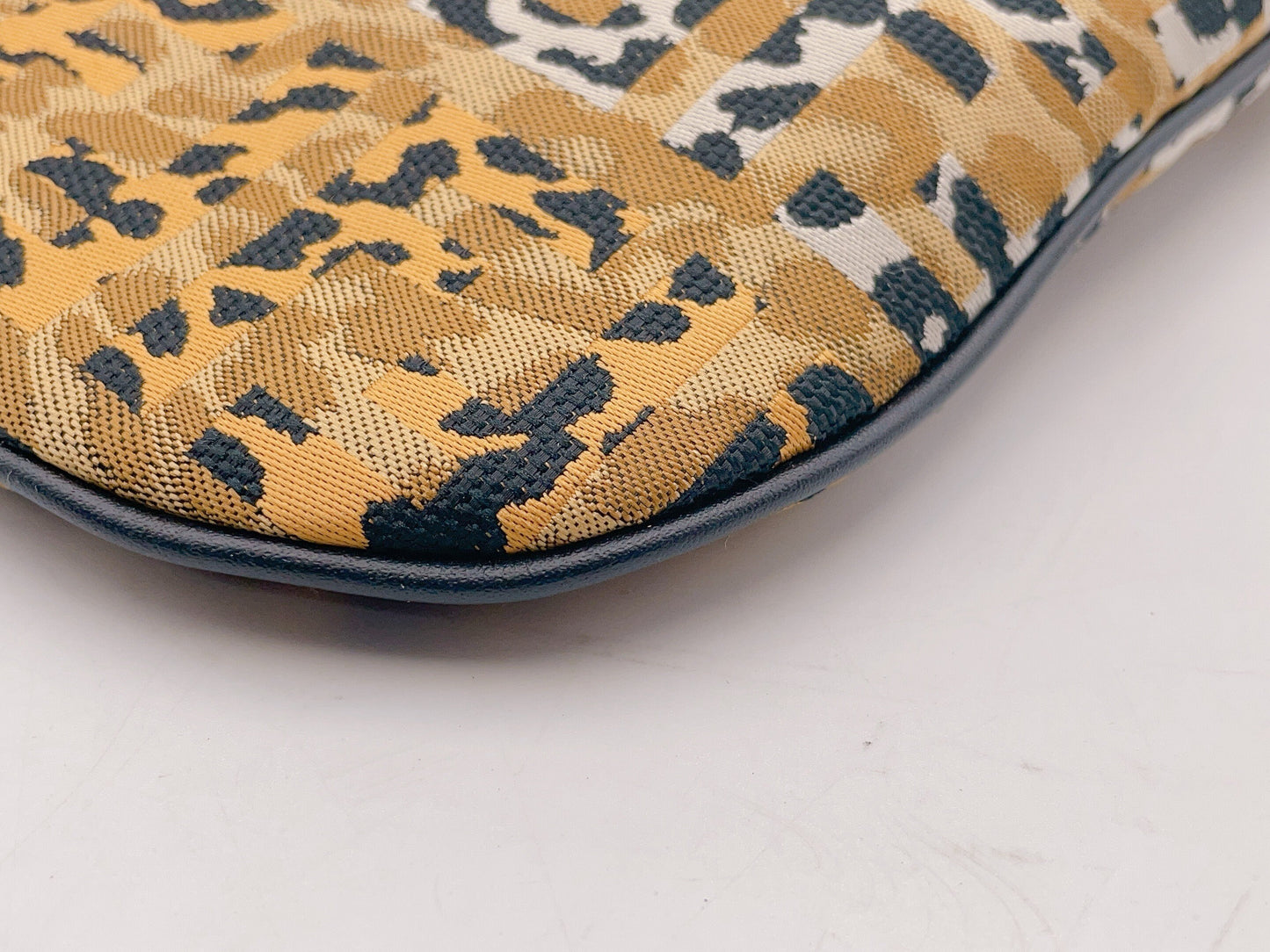 FENDI VINTAGE 100% Authentic Genuine, Top Handle Armpit Handbag Leopard Print w/ Original Dust Bag, 1990's, Great Condition