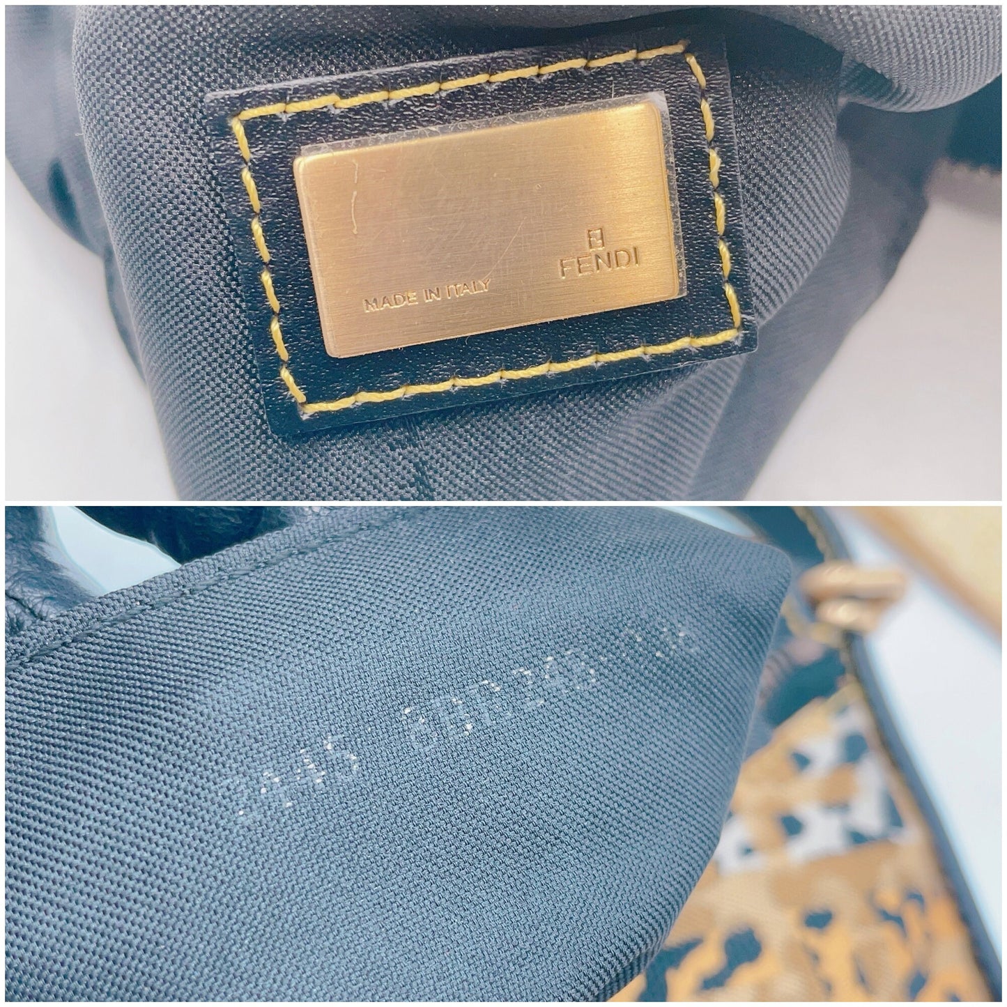 FENDI VINTAGE 100% Authentic Genuine, Top Handle Armpit Handbag Leopard Print w/ Original Dust Bag, 1990's, Great Condition