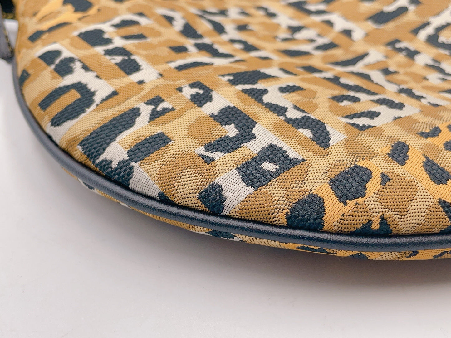 FENDI VINTAGE 100% Authentic Genuine, Top Handle Armpit Handbag Leopard Print w/ Original Dust Bag, 1990's, Great Condition