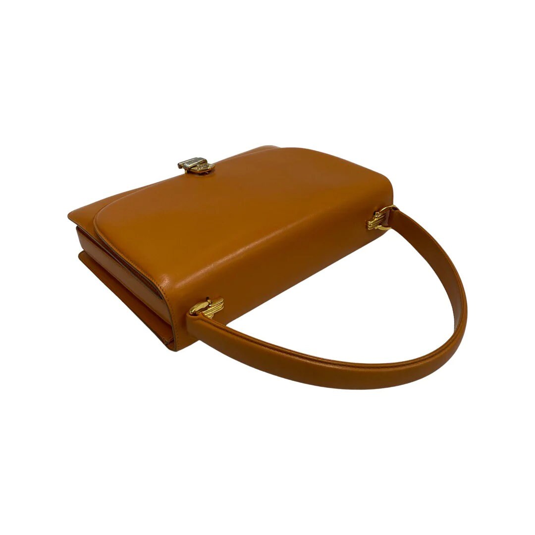 GUCCI VINTAGE 100% Authentic Genuine, Top Handle Handbag, Mustard Yellow, Late 1980's, Great Condition