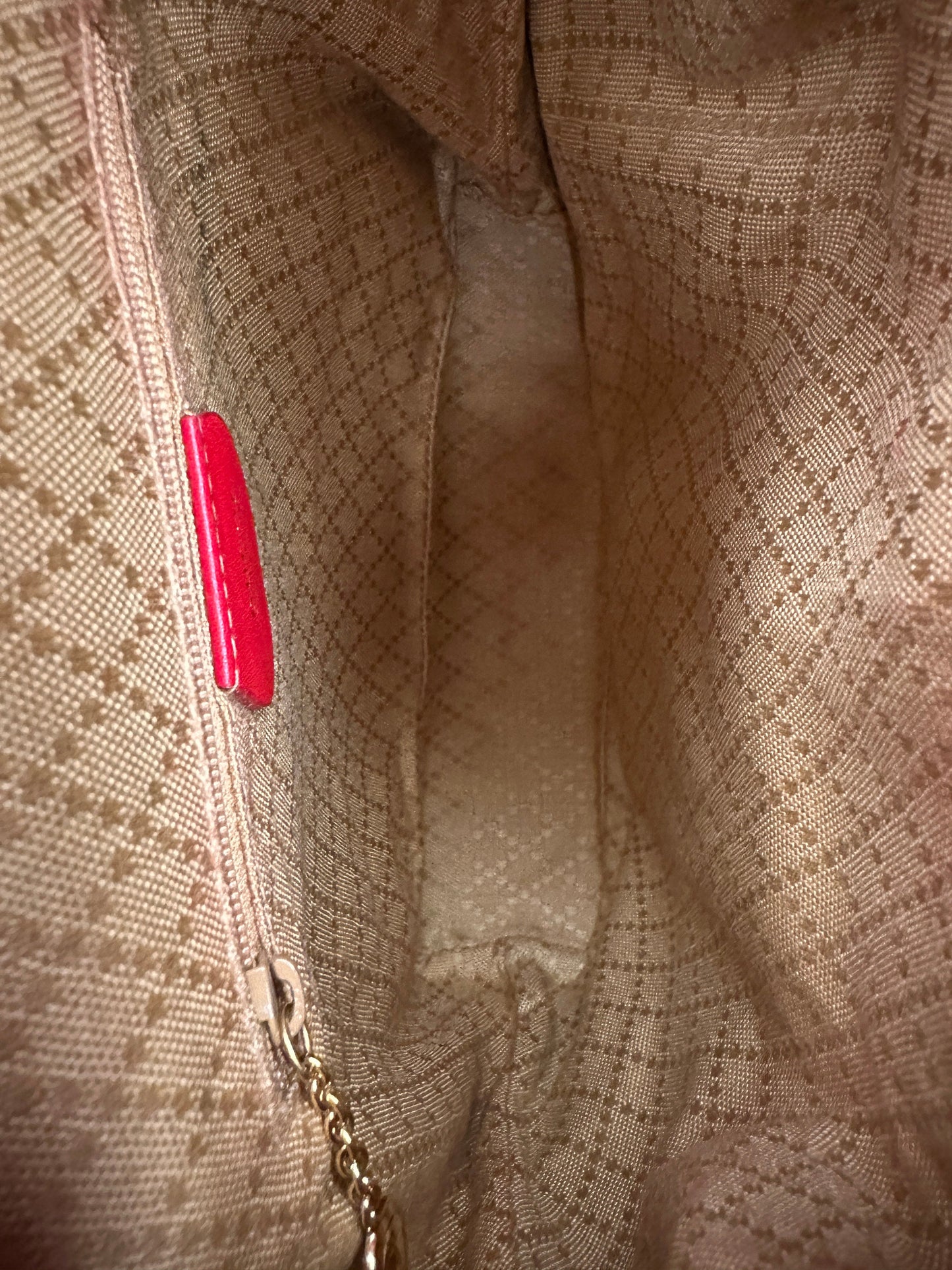 GUCCI VINTAGE 100% Authentic Genuine Leather Iconic Bamboo Handle Backpack, Medium Size, Red, 2000's, Good Condition