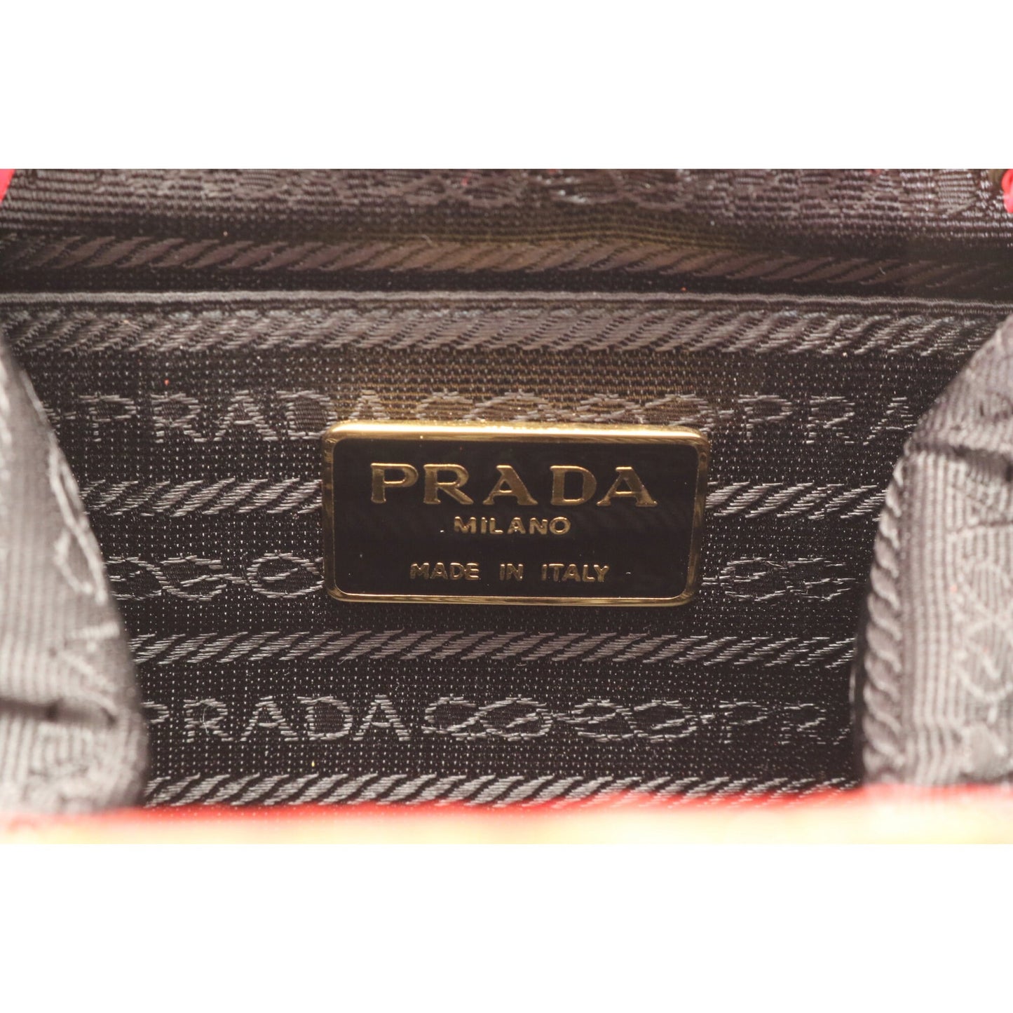 PRADA VINTAGE 100% Authentic Genuine, Waxy Leather Bag with Python Accent, Red, 1990's, Great Condition, Rare, Grade AB