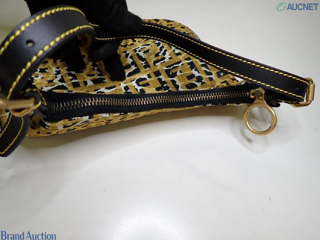 FENDI VINTAGE 100% Authentic Genuine, Top Handle Armpit Handbag Leopard Print w/ Original Dust Bag, 1990's, Great Condition