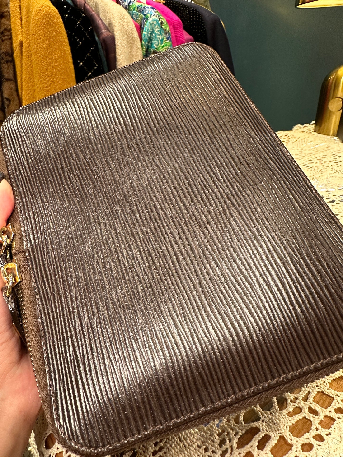 GUCCI VINTAGE 100% Authentic Genuine Leather 1097 Shoulder Crossbody Bag, Brown, 1980's, Great Condition, Rare