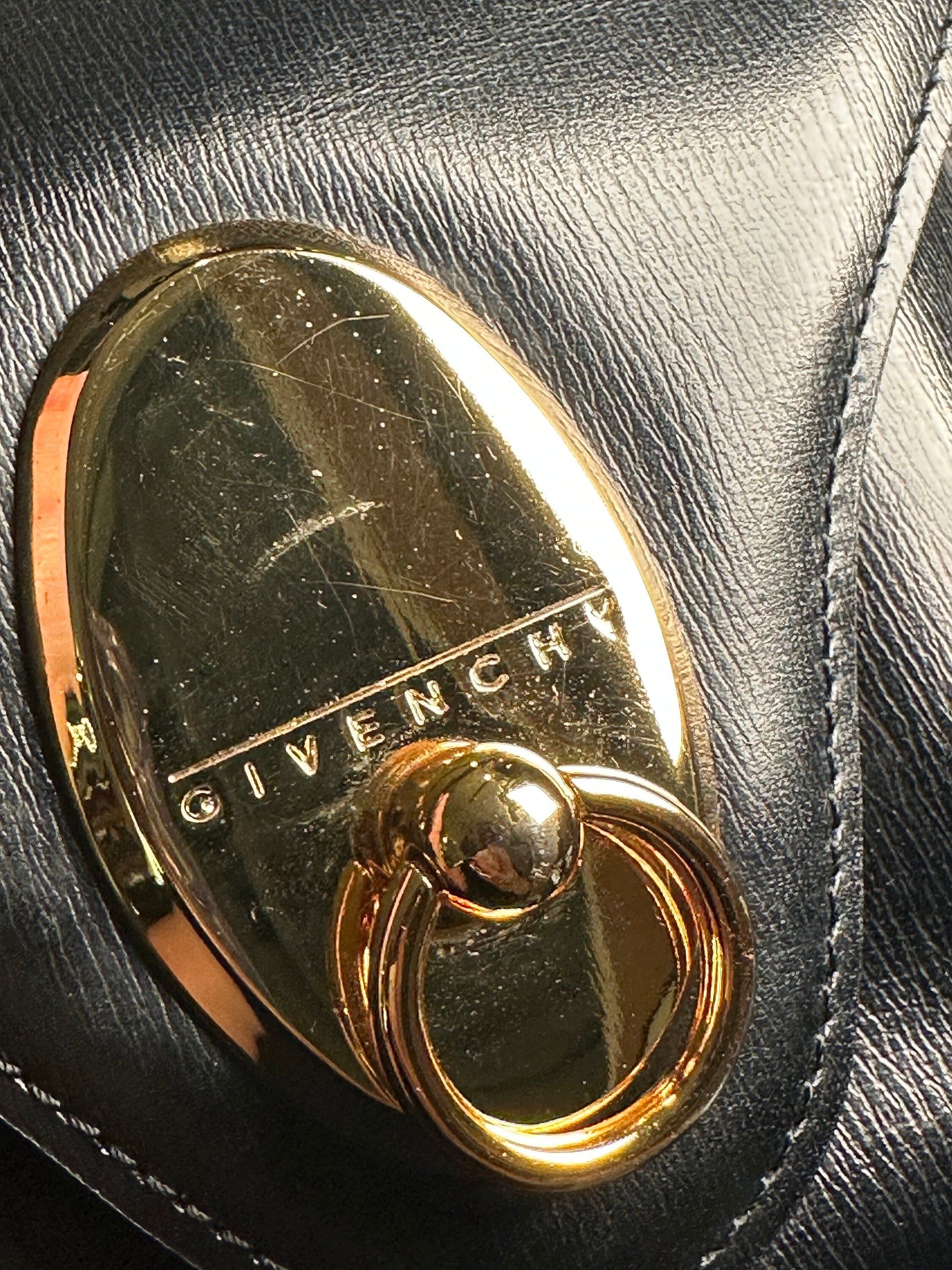 GIVENCHY VINTAGE 100% Authentic GenuineTop Handle Bag, Black, Late 1990's, Great Condition