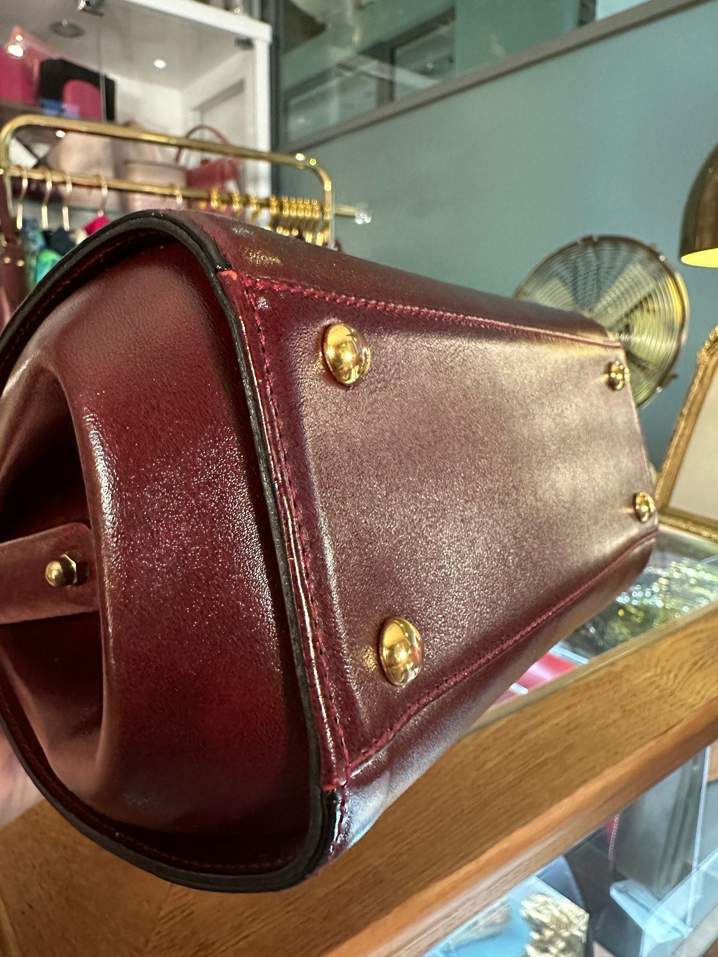 GOLD PFEIL VINTAGE 100% Authentic Genuine Top Handle Doctor Bag, Reddish Brown, 1990's, Great Condition