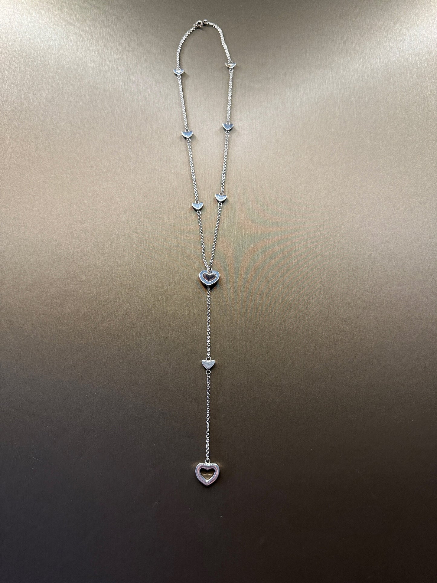 TIFFANY VINTAGE 100% Authentic Genuine Heart Necklace, 925 Silver, 1990's, Great Condition