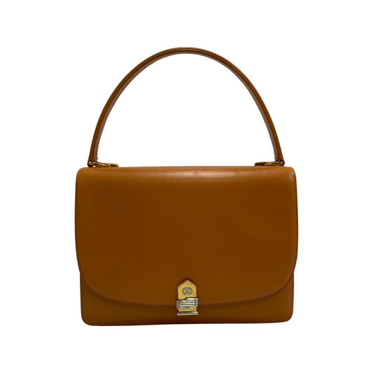 GUCCI VINTAGE 100% Authentic Genuine, Top Handle Handbag, Mustard Yellow, Late 1980's, Great Condition